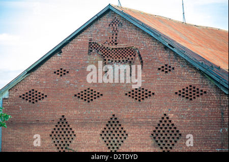 Granai in Montgomery township, panorama del paese Foto Stock