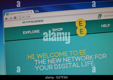 EE.co.uk screenshot del sito Web - Tutto dappertutto Foto Stock