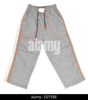 Abbigliamento per bambini - jogging pantaloni isolate su sfondo bianco Foto Stock