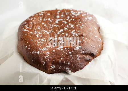 Souffle di cioccolato nel caso della carta. Foto Stock