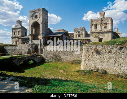 Castello Krzyztopor (croce e ax) della Polonia Foto Stock