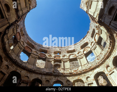 Castello Krzyztopor (croce e ax) della Polonia, Ujazd Foto Stock