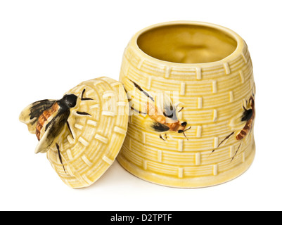 Vintage alveare di porcellana a forma di vaso di miele Foto Stock