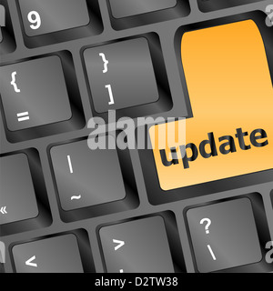 Tastiera per computer immagine preparata per l'aggiornamento Foto Stock