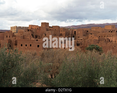 Villaggio berbero , Atlas Mountains , Marocco , il Nord Africa Foto Stock