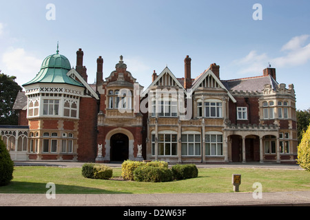 Bletchley Park Mansion, Bletchley, Inghilterra. Foto Stock