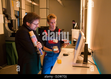 Berlino, Germania, CNC centro di formazione di Siemens AG Foto Stock