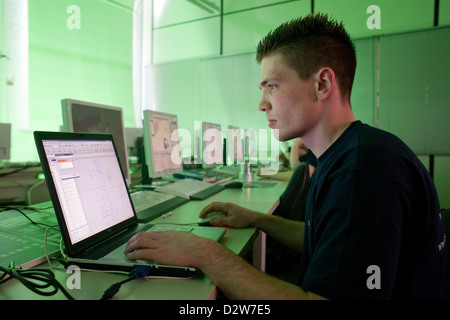 Berlino, Germania, CNC centro di formazione di Siemens AG Foto Stock