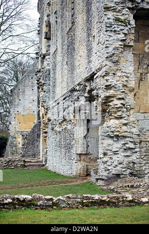 Rovine di Minster Lovell Hall in Oxfordshire Foto Stock