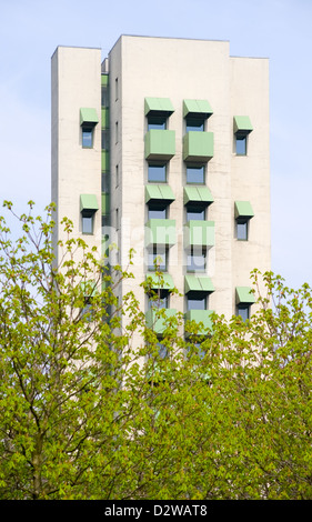 Berlino, Germania, John Hejduk-torre residenziale nel quartiere di Kreuzberg Foto Stock