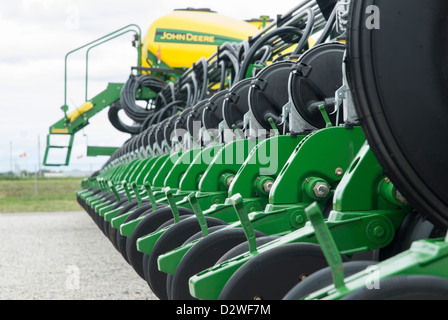 John Deere attrezzature agricole da vicino. Foto Stock