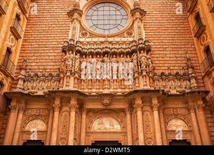 Gesù Cristo, discepoli, statue Golthic Chiostro Monestir Monastero di Montserrat, Catalogna, Spagna Foto Stock