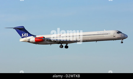 Scandinavian Airlines, McDonnell Douglas MD-82 Foto Stock