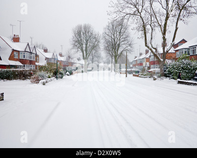 Meteo - Neve NEL REGNO UNITO, Solihull West Midlands Inverno 2013 Foto Stock