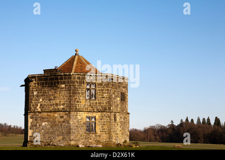 Vecchio edificio a Cowdray rovine a Midhurst, West Sussex England Foto Stock