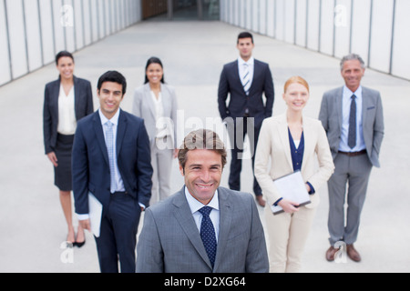 Ritratto di sorridere la gente di affari Foto Stock