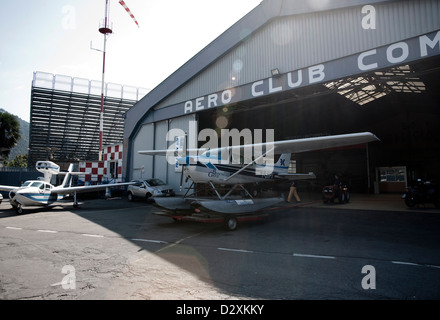 Il lago di Como Aero Club grembiule idrovolante Base, Italia Foto Stock