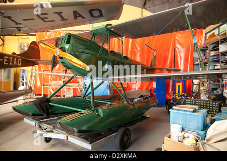 Il lago di Como Aero Club Caproni Ca-100 Idro I-ABOU idrovolante, Italia Foto Stock