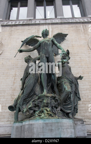 Angelo statua a Bruxelles Belgio Foto Stock