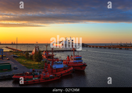 Sunrise porta a Danzica, Polonia. Foto Stock