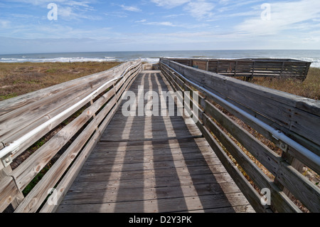 Atlantic Beach lungo la costiera della Florida Nord. Guana Tolomato Matanzas National estuario riserva di ricerca vicino al Ponte Vedra Beach. Foto Stock