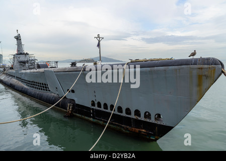 USS Pampanito sottomarino, Fisherman's Wharf di San Francisco, Stati Uniti d'America Foto Stock