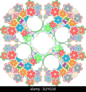 Fiori senza giunture, floreali, vintage pattern, fiore tropicale, sfondo fiori Foto Stock