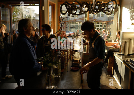 Cafe san francisco valencia street quartiere di missione Foto Stock