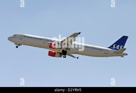 SAS - Scandinavian Airlines, Airbus A321 Foto Stock