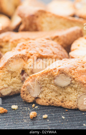 Close up di italiano cantuccini Foto Stock