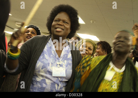 Il sud Sudan Referendum, Londra stazione di polling, Gennaio 2011 Foto Stock