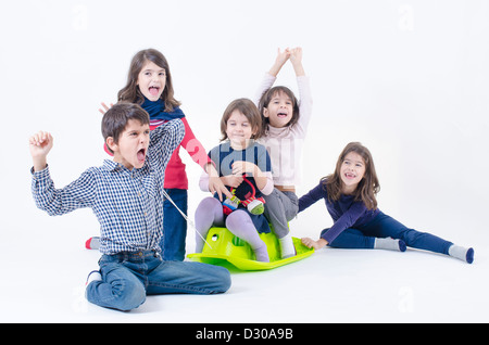 Cinque Fratelli di una grande famiglia Foto Stock