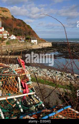 Runswick Bay, vicino a Whitby, North Yorkshire. Inghilterra Foto Stock