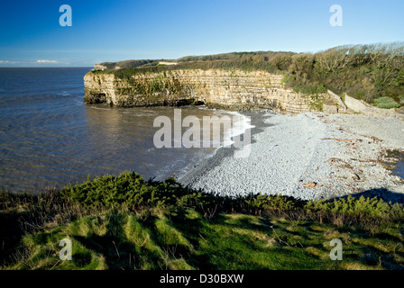 Baia tresilian glamorgan heritage coast llantwit major Vale of Glamorgan Galles del Sud Foto Stock