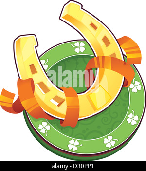 Il Golden Horseshoe per St.Patrick's Day Foto Stock