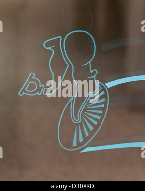 Orecchio umano anatomia illustrazione Foto Stock