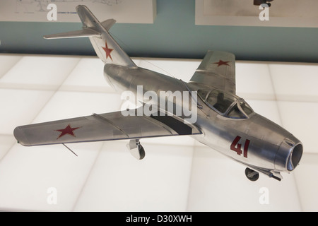 MiG-15 bis Soviet jet fighter modello di aeromobile Foto Stock