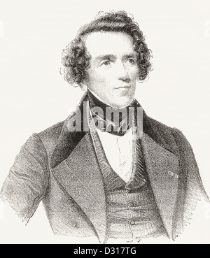 Giacomo Meyerbeer, nato Jacob Liebmann Beer, 1791 - 1864. Opera tedesca compositore. Foto Stock