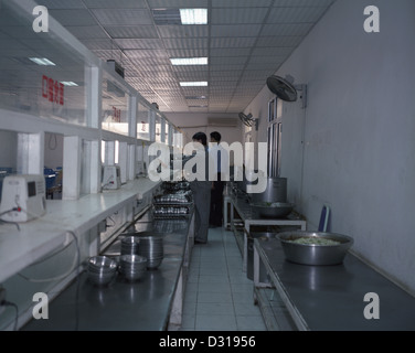 Lavoratori cinesi in Sudan, Merowe Dam. Foto Stock