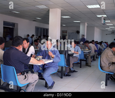 Lavoratori cinesi in Sudan, Merowe Dam. Foto Stock