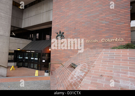 Vancouver corte di British Columbia corte penale BC Canada Foto Stock