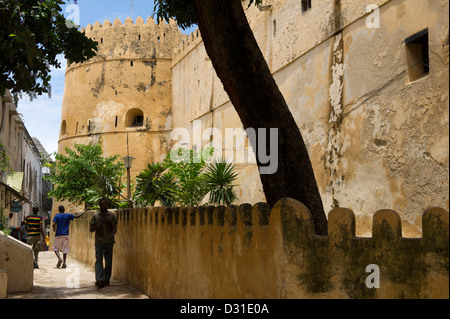 Il Fort, Lamu, l'arcipelago di Lamu, Kenya Foto Stock