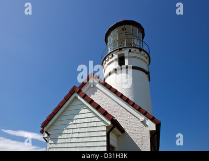 O00945-00...OREGON - Cape Blanco luce su un promontorio sopra l'Oceano Pacifico in Cape Blanco parco dello stato. Foto Stock