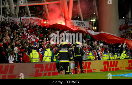 Dublino, Irlanda. Il 6 febbraio 2013. Il polacco di ventilatori in Rep di Irlanda vs Polonia gioco giocato all'Aviva Stadium di Dublino. Credito: Michael Cullen / Alamy Live News Foto Stock