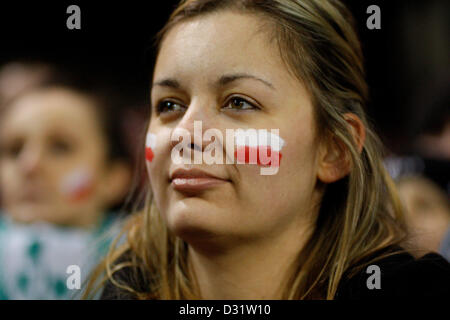 Dublino, Irlanda. Il 6 febbraio 2013. Il polacco di ventilatori in Rep di Irlanda vs Polonia gioco giocato all'Aviva Stadium di Dublino. Credito: Michael Cullen / Alamy Live News Foto Stock