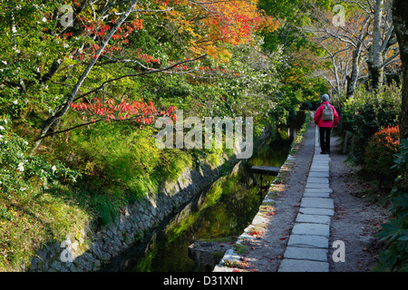 Kyoto filosofi del percorso Foto Stock