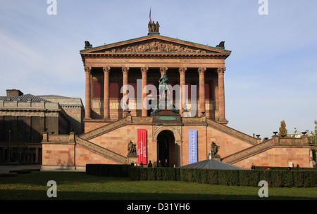 Vecchia Galleria Nazionale di Berlino, Germania Foto Stock