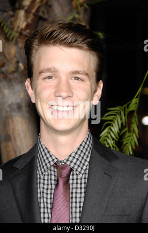 Febbraio 7, 2013 - Hollywood, California, Stati Uniti - Thomas Mann durante la premiere del nuovo film della Warner Bros Foto bellissime creature, tenutasi al Grauman's Chinese Theater, il 6 febbraio 2013 a Los Angeles.(Immagine di credito: © Michael Germana Globo/foto/ZUMAPRESS.com) Foto Stock