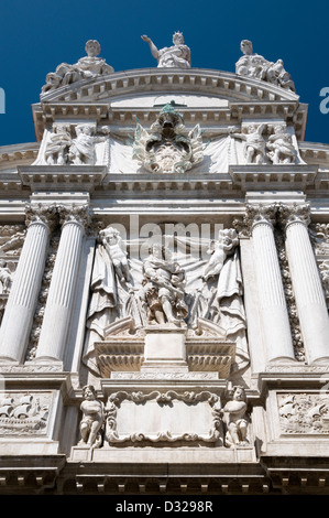 Chiesa Santa Maria del Giglio (Santa Maria Zobenigo, o Maria del Giglio), Campo Santa Maria del Giglio, San Marco, Venezia, Italia. Foto Stock