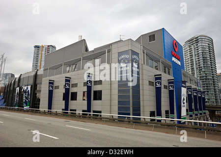 La rogers arena casa Vancouver Canucks BC Canada Foto Stock